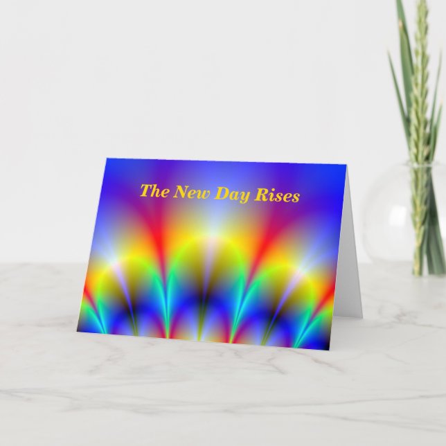 Colourful Art Designed Holiday Card (Front)