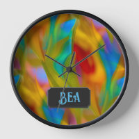 Colourful Art Glass custom text - Brighten your da