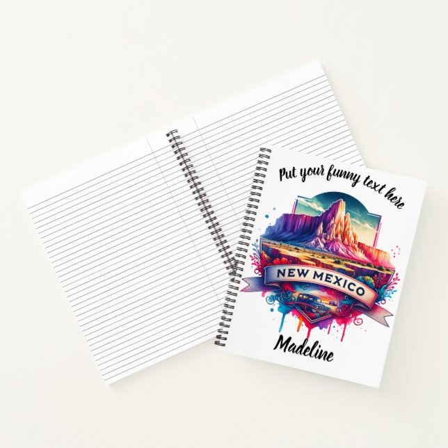 Colourful art of New Mexico landscapes Notebook (Inside)