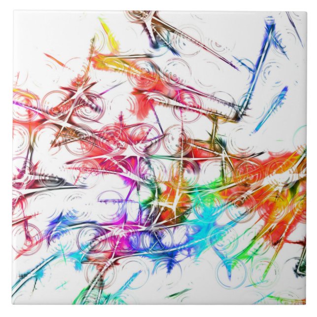 Colourful Art Tile (Front)