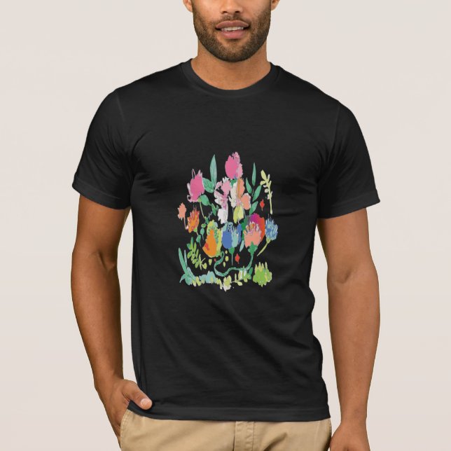 Colourful artificial flowers T-Shirt (Front)
