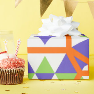 Colourful Artisan Cheerful Artistic Daddy Birthday Wrapping Paper