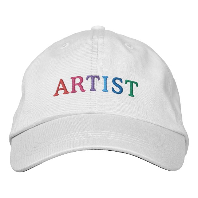Colourful Artist  Embroidered Hat (Front)