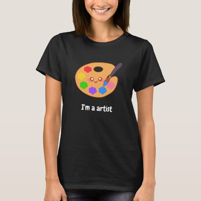 Colourful Artist Paint  T-Shirt (Front)