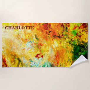 Colourful Artist Palette Beach Towel