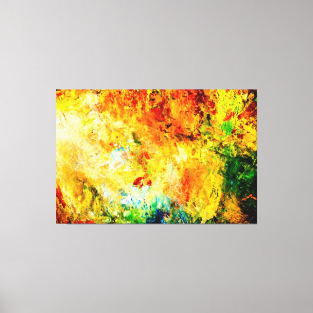 Colourful Artist Palette Canvas Print (Front)