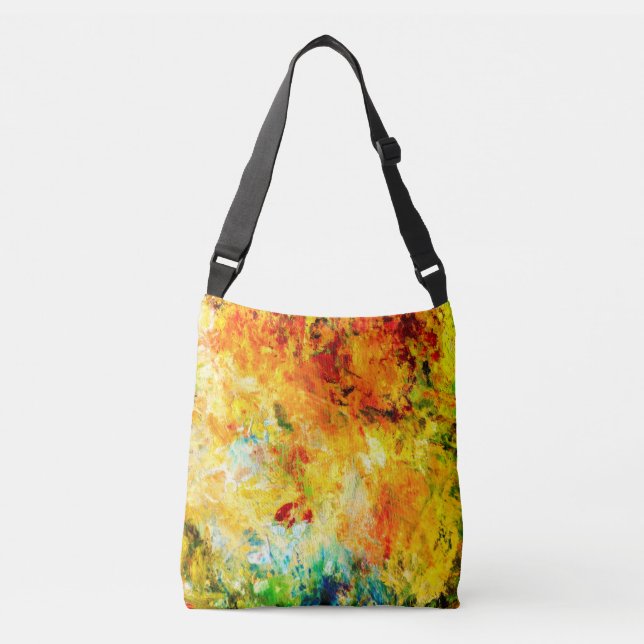 Colourful Artist Palette Crossbody Bag (Front)