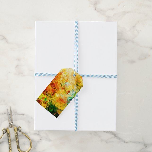 Colourful Artist Palette Gift Tags (With Twine)