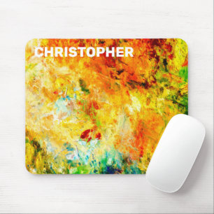 Colourful Artist Palette Mouse Mat
