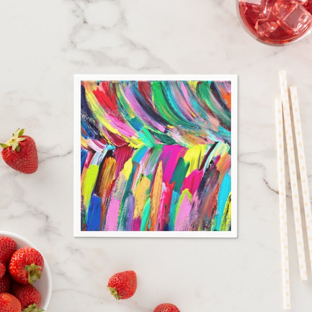 Colourful artist palette   napkin (Insitu)