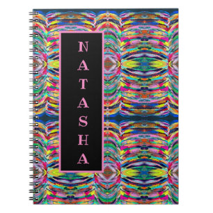 Colourful artist palette notebook