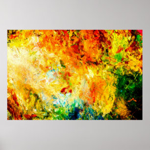 Colourful Artist Palette Poster