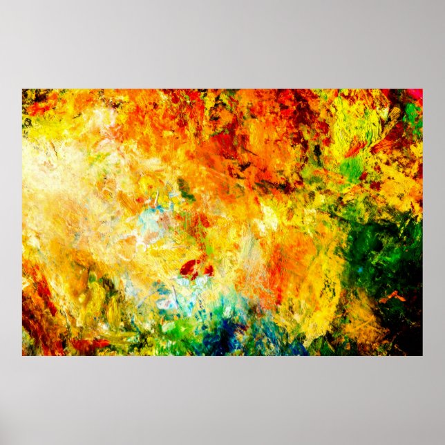 Colourful Artist Palette Poster (Front)