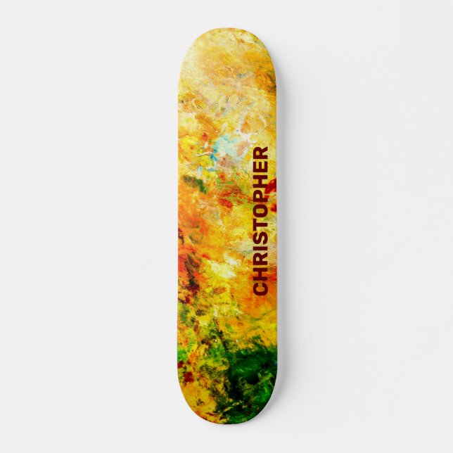 Colourful Artist Palette Skateboard (Front)