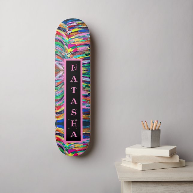 Colourful artist palette  skateboard (Wall Art)