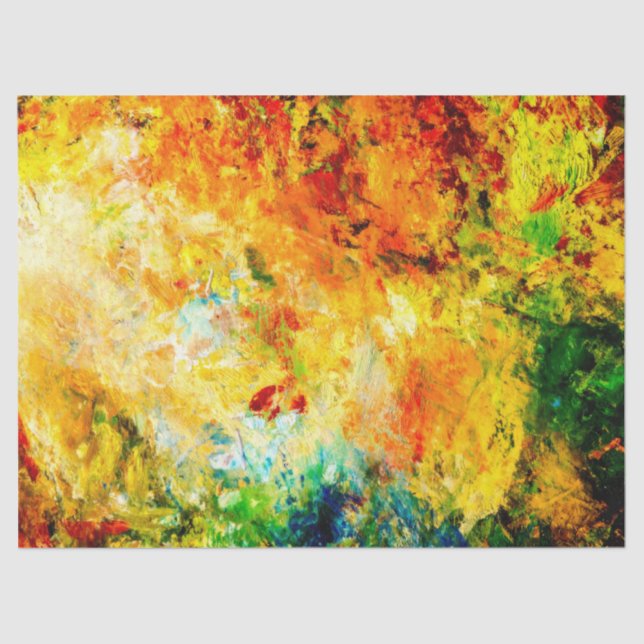 Colourful Artist Palette Tissue Paper (Front)