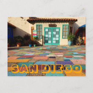 Colourful Artist Village San Diego Post Card