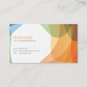 Colourful Artistic Business Card