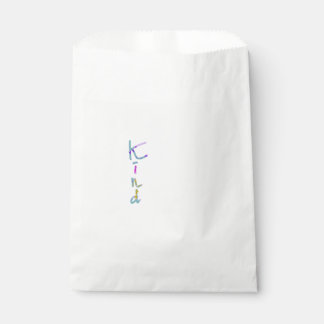 Colourful Artistic KIND Typography Inspirational Q Favour Bags