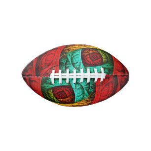 Colourful Artistic Modern Abstract Art Pattern #09 American Football