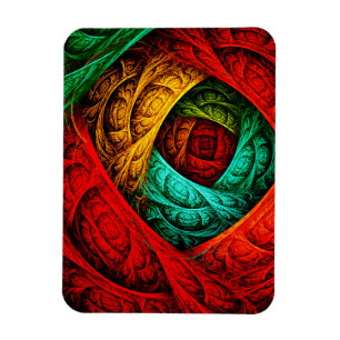 Colourful Artistic Modern Abstract Art Pattern #09 Magnet