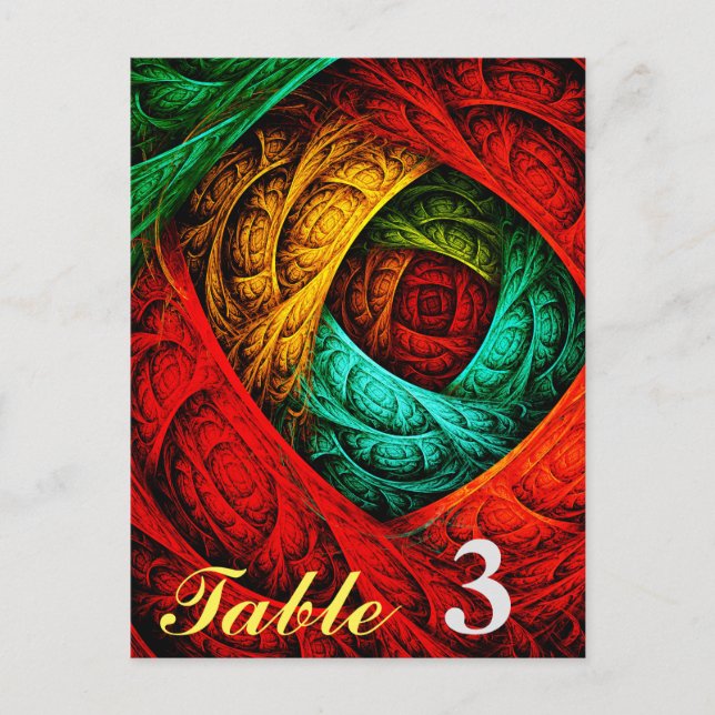 Colourful Artistic Modern Abstract Art Pattern #09 Postcard (Front)