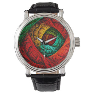Colourful Artistic Modern Abstract Art Pattern #09 Watch