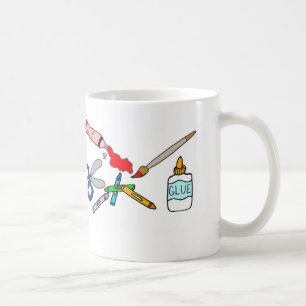 Colourful Arts and Crafts Supplies Mug