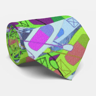 Colourful Artsy Kayaks Tie