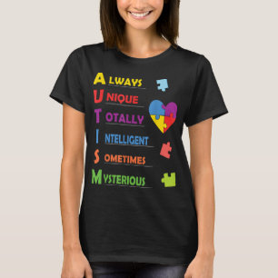 Colourful ASD Design for Proud Parents of an Autis T-Shirt