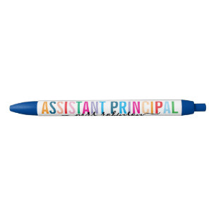 Colourful Assistant Principal Pen with Custom Name