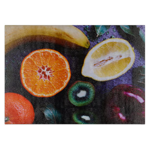 Colourful Assorted Fruits Cutting Board