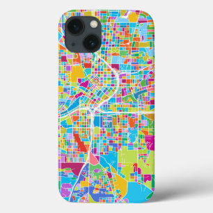 Colourful Atlanta Map iPhone 13 Case