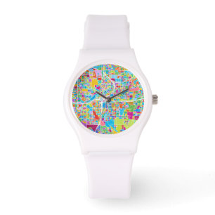 Colourful Atlanta Map Watch