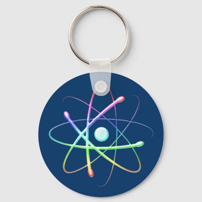 Colourful Atom (008) - keychain (Front)