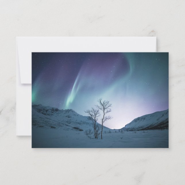 Colourful Aurora Borealis Card (Front)