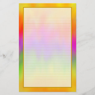 Colourful Aurora VI Fine Lined Stationery