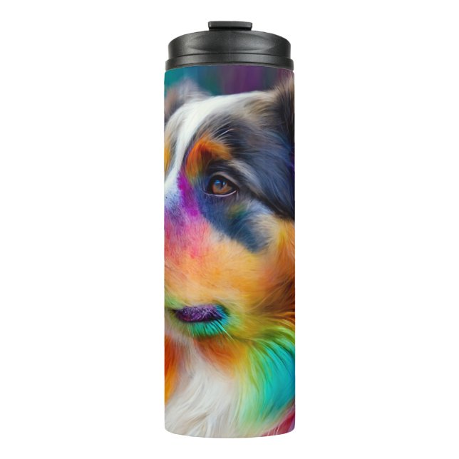 Colourful Aussie Thermal Tumbler (Front)