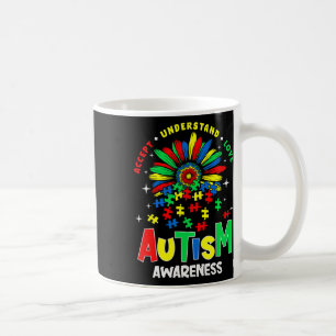 Colourful Autism Awareness Accept Understand Love Coffee Mug