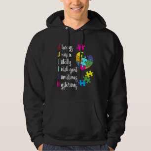 Colourful Autism Awareness Design For Asd Parents  Hoodie