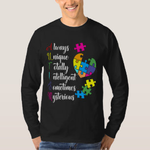 Colourful Autism Awareness Design For Asd Parents T-Shirt