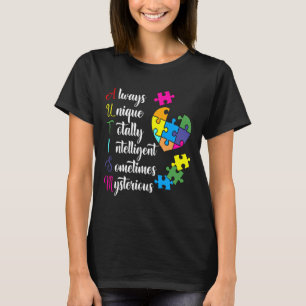 Colourful Autism Awareness Design For Asd Parents T-Shirt