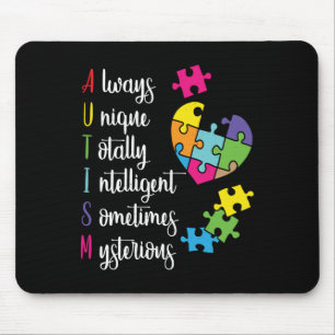 Colourful Autism Awareness Gift Design For Asd Mouse Mat