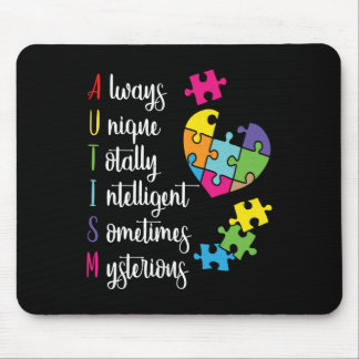 Colourful Autism Awareness Gift Design For Asd Mouse Mat
