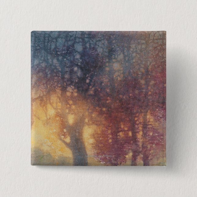 Colourful Autumn 15 Cm Square Badge (Front)