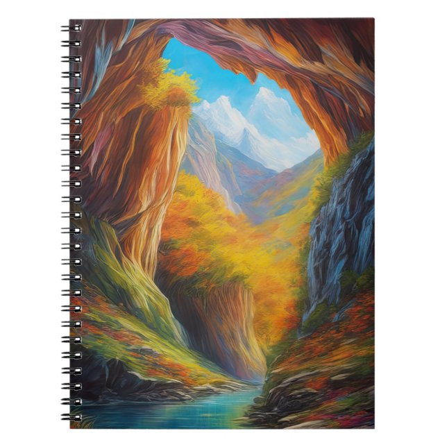 Colourful Autumn Canyon Notebook (Front)