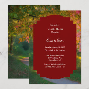 Colourful Autumn Day Couples Shower Invitation