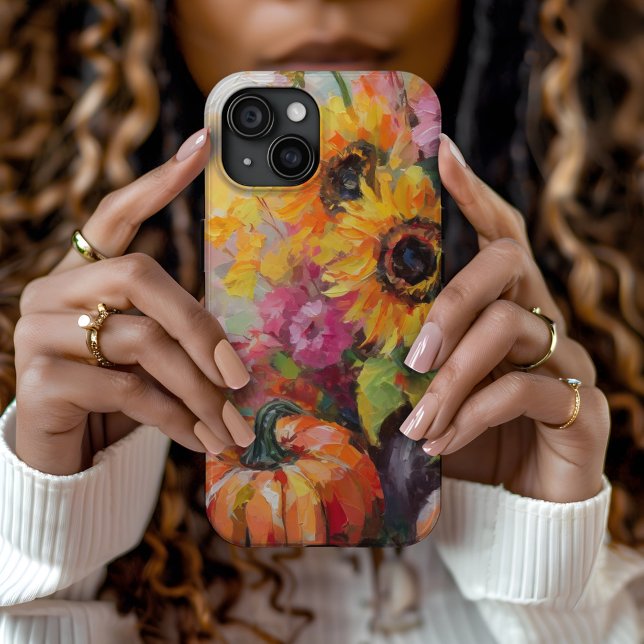 Colourful Autumn Floral and Pumpkins Case-Mate iPhone Case (Creator Uploaded)