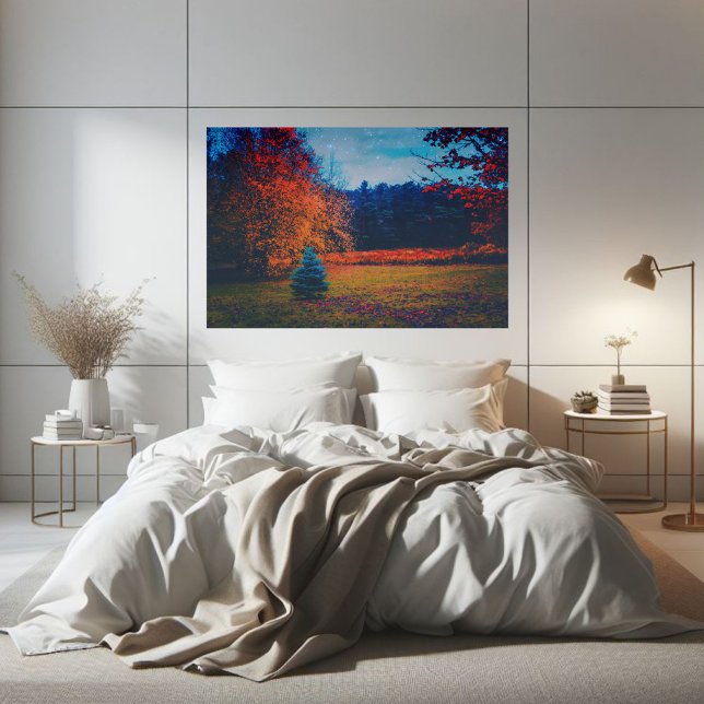 Colourful Autumn Forest Fir Tree Poster (Creator Uploaded)