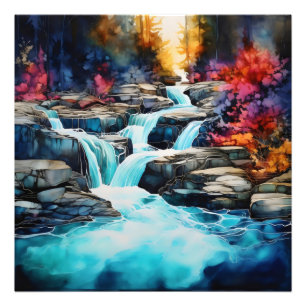 Colourful Autumn Landscape Photo Print